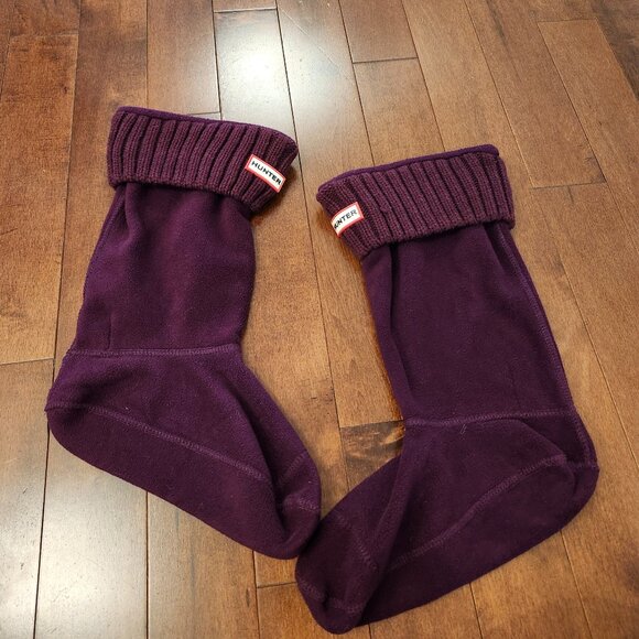 Hunter Boot socks purple in size large - Picture 1 of 5